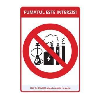 sticher Fumatul interzis