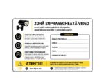 Sticker „Zona Supravegeată Video”
